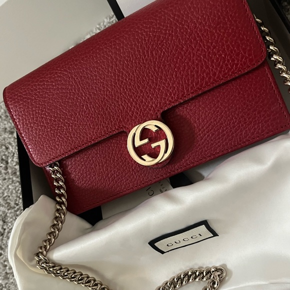 ❤️ Red Gucci Wallet-On-Chain ❤️ - Picture 3 of 10